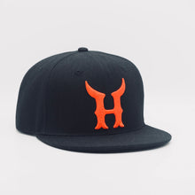 Load image into Gallery viewer, Houston Toros Cap - Snap back Hat - Black and Orange “On Field Home”