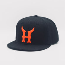 Load image into Gallery viewer, Houston Toros Cap - Snap back Hat - Black and Orange “On Field Home”