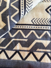 Alpaca Blanket - WAVES STYLE (6' x 7') - Assorted Colors 20262 - Black, Gray.