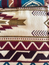 Alpaca Blanket - WAVES STYLE (6' x 7') - Assorted Colors 202611- Teal, Brown, Mustard.