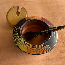 Ecuador Sugar Container - Handmade in Wood - DARK BROWN (Middle of the Earth)