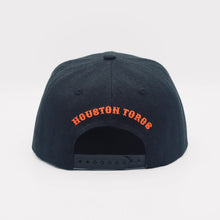Houston Toros Cap - Snap back Hat - Black and Orange “On Field Home”