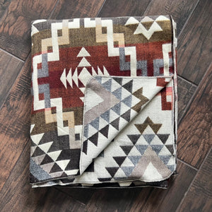 Alpaca Wool Blankets / Throws - SWEET WATER STYLE (6' x 7') - Assorted Colors #4