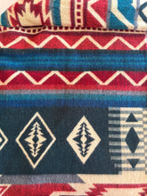 Alpaca Blanket - WAVES STYLE (6' x 7') - Assorted Colors 20269- Red, Blue, Green.