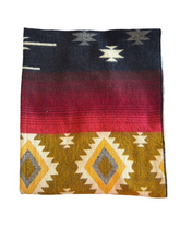 Alpaca Blanket - NATIVA STYLE (6' x 7') - Assorted Colors 20261 - Black, Yellow, Red.