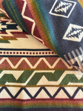 Alpaca Blanket - WAVES STYLE (6' x 7') - Assorted Colors 20264- Black, Green, Brown.