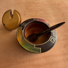 Ecuador Sugar Container - Handmade in Wood - DARK BROWN (Middle of the Earth 2) - Floor Unit