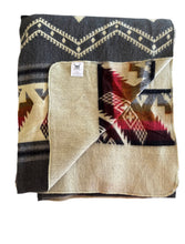 Alpaca Blanket - PALACE STYLE (6' x 7') - Assorted Colors 20266- Gray, Mustard, Salmon.