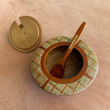 Ecuador Sugar Container - Handmade in Wood - CARAMEL BROWN