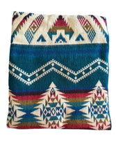 Alpaca Blanket - PALACE STYLE (6' x 7') - Assorted Colors 20267- Teal, Blue, Mustard.