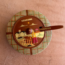 Ecuador Sugar Container - Handmade in Wood - CARAMEL BROWN