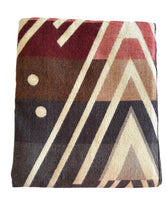 Alpaca Blanket - ANDES STYLE (6' x 7') - Assorted Colors 202610- Brown, Salmon, Beige.
