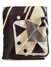 Alpaca Blanket - ANDES STYLE (6' x 7') - Assorted Colors 202610- Brown, Salmon, Beige.