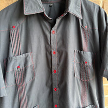 Rustic & Savage - GUAYABERA - Black & Red