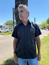 Rustic & Savage - GUAYABERA - Black & Red