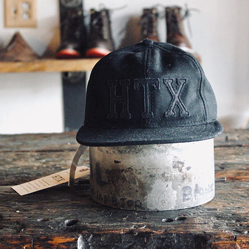 HTX Wool Ball Cap - BLACK - Ebbets Field Flannels x HTX