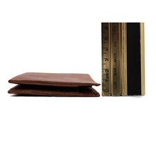 Leather Wallet - THE MINIMALIST - Dark Brown
