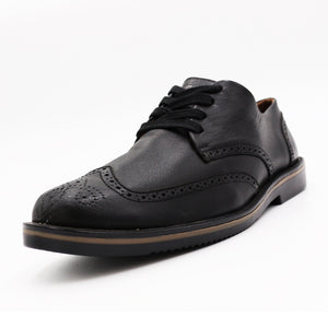 * Leather Footwear - WINGTIP SHOES- BLACK (Only in 12 US Left!)