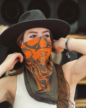 * Moo-chila “Keep Mooving" Bandana - GREEN & ORANGE